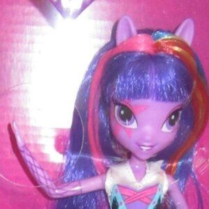 Singing Twilight Sparkle Rainbow rocks my little pony equestria girl doll NIB